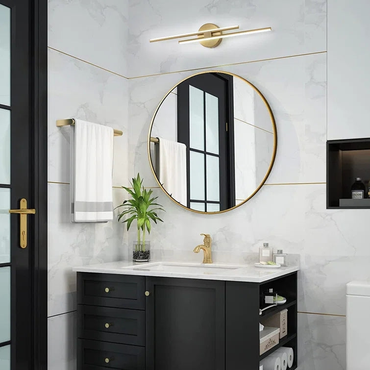 Glowlings 2-Light Dimmable Linear LED Bathroom Vanity Light