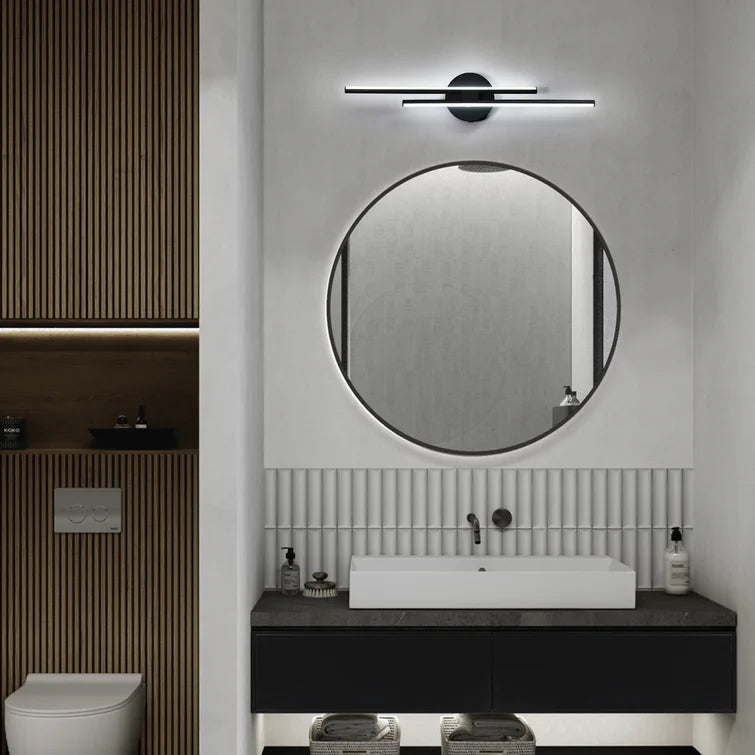 Glowlings 2-Light Dimmable Linear LED Bathroom Vanity Light