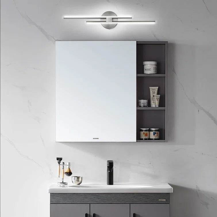Glowlings 2-Light Dimmable Linear LED Bathroom Vanity Light