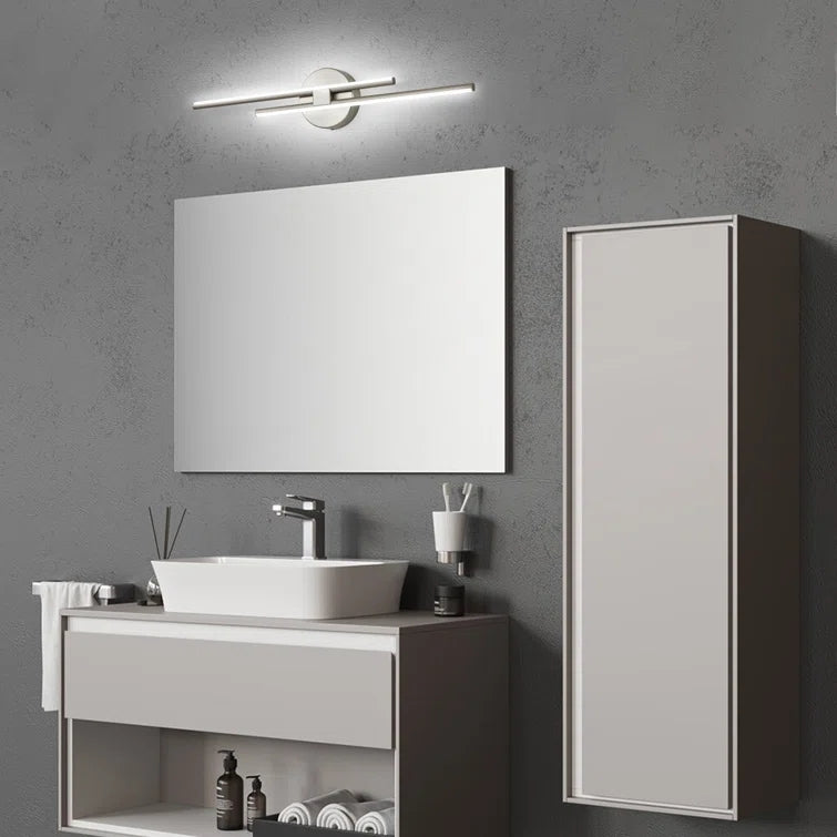 Glowlings 2-Light Dimmable Linear LED Bathroom Vanity Light