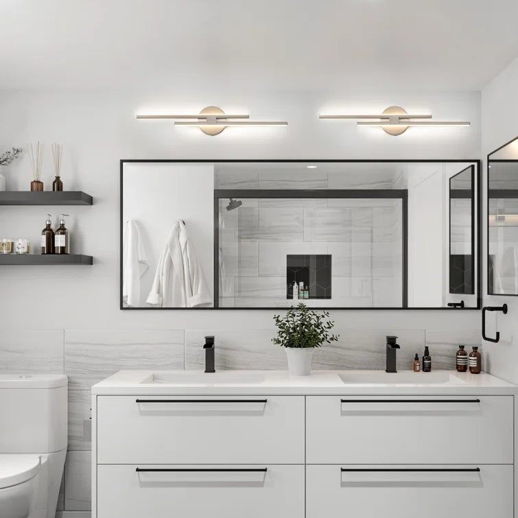 Glowlings 2-Light Dimmable Linear LED Bathroom Vanity Light