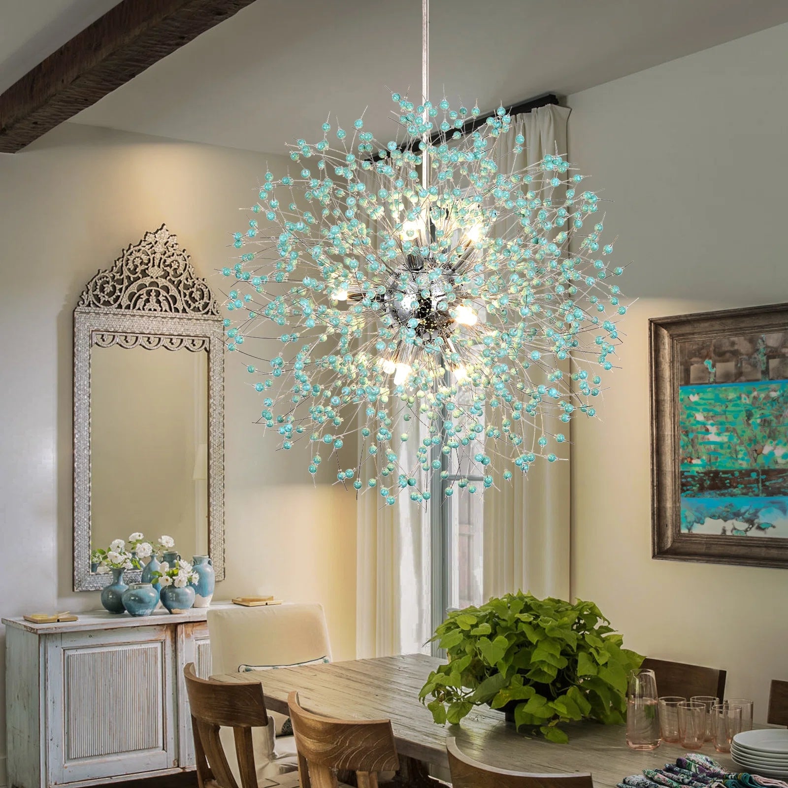 Sphere chandelier sales modern