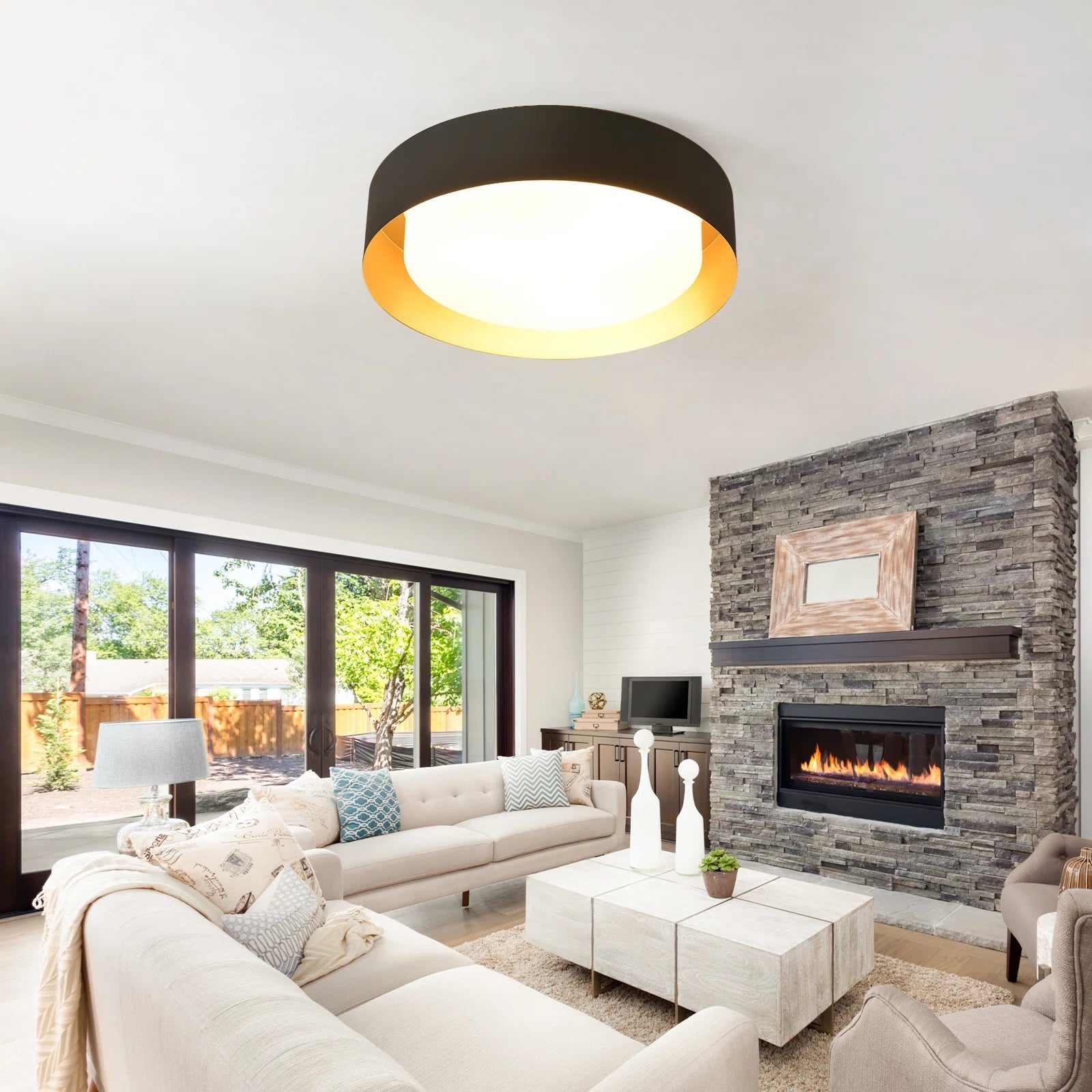 Glowlings  2/3/5-Light LED Ceiling Light Acrylic Teaire Flush Mount Livingroom Bedroom