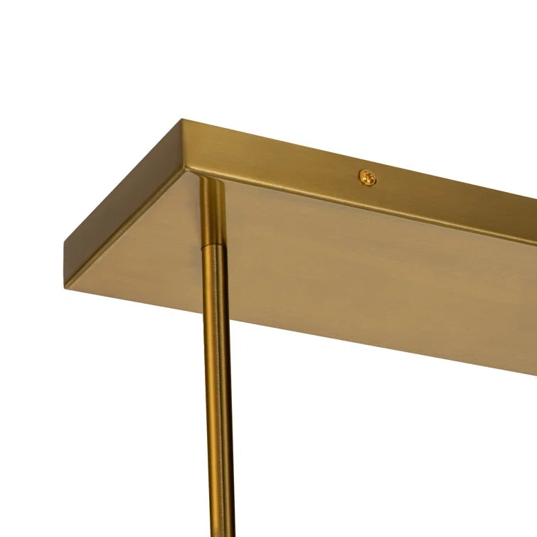 Glowlings Mid-Century 5-Light Glass Globe Linear Chandelier